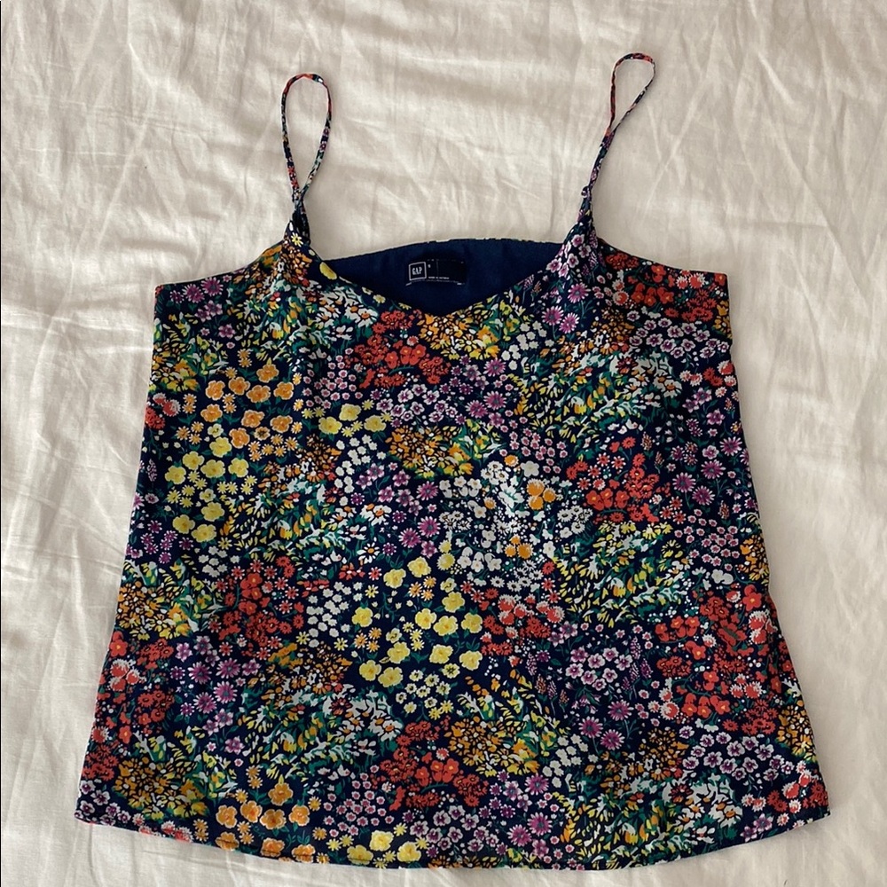 GAP Floral Spaghetti Strap Top